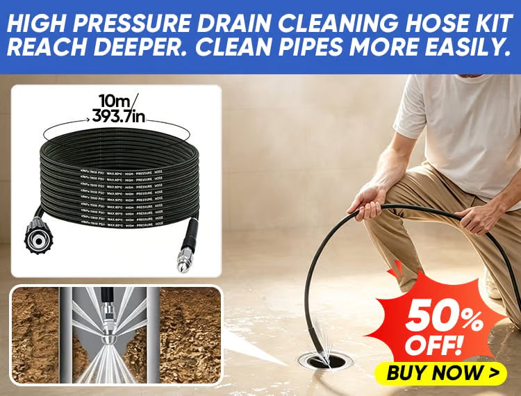 High Pressure Drain Cleaning Hose Kit