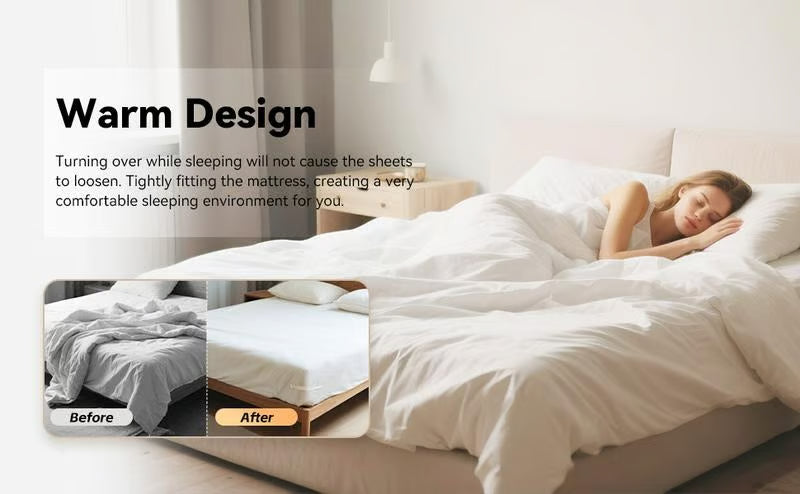 🔥4-Pack Universal Heavy-Duty Bed Sheet Holder Straps No-Slip Peace of Mind