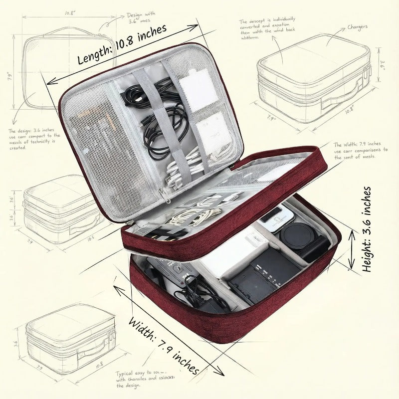 Triple Layer Tech Organizer