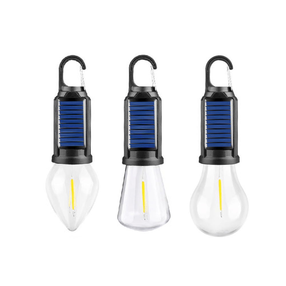 Waterproof LED USB Rechargeable Solar Camping Light Bulb with Hook