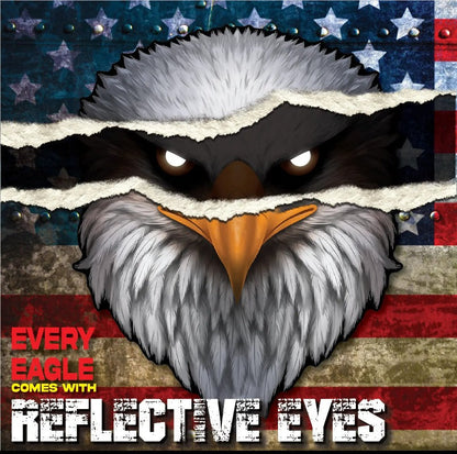 Reflective Eyes Eagle Decal