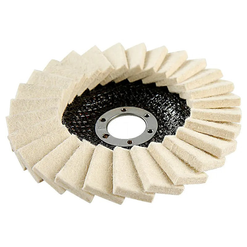 Layered Wool Flap Disc