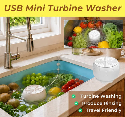 USB Mini Turbine Washer
