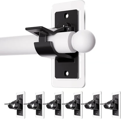 Heavy-Duty Self-Adhesive Rod Support Brackets