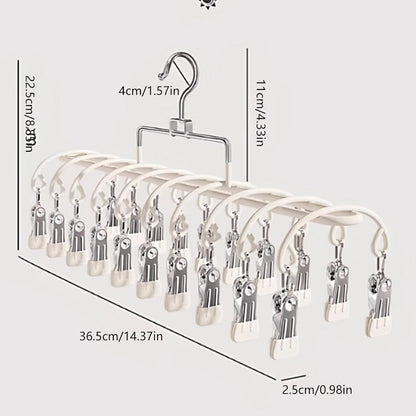Compact 20-Clip Drying Rack