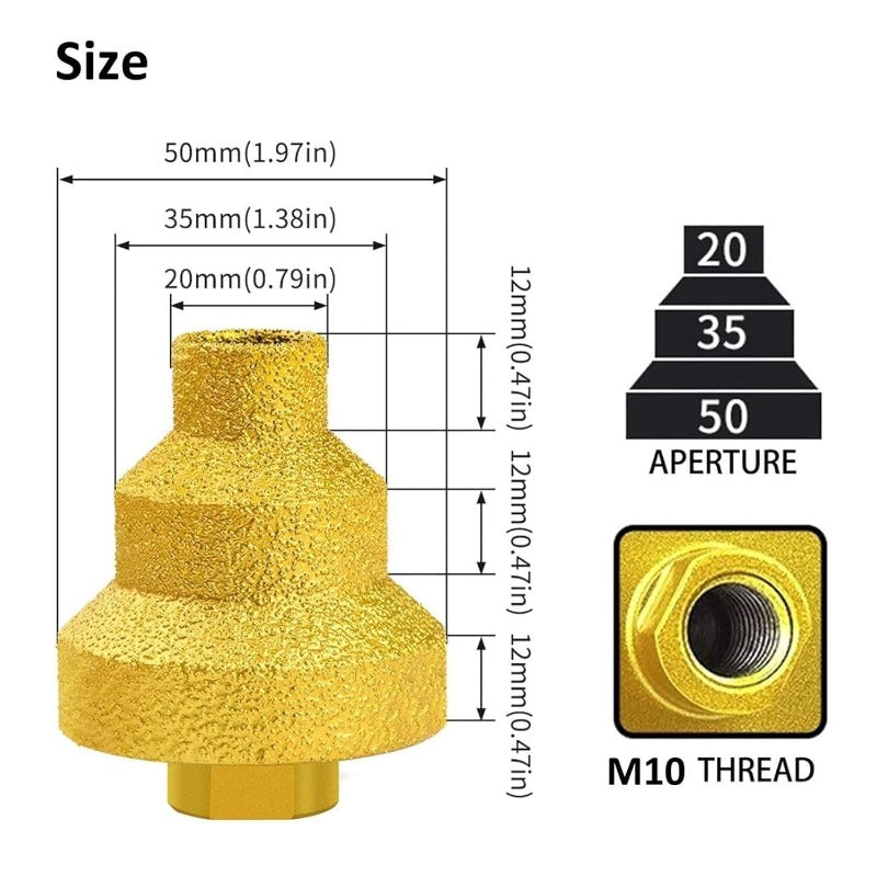 3-Step Diamond Hole Cutter
