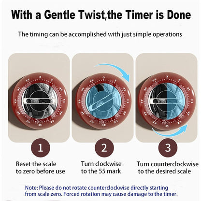 Magnetic Mechanical Kitchen Timer