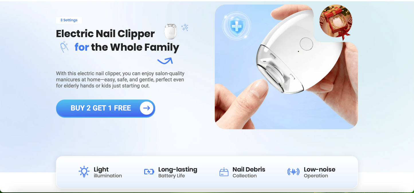 Universal Automatic Fingernail Grinder for Adults and Children