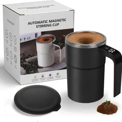 ✨Last Day 49% OFF - Electric coffee mug with a built-in LCD thermometer, perfect for brewing coffee, milk, cocoa, etc.