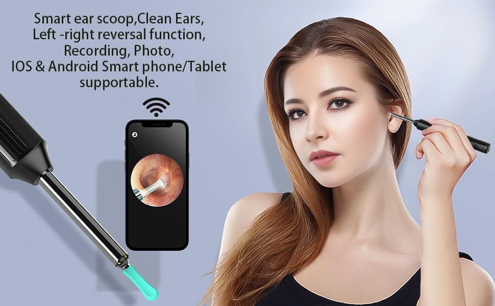 Eptchn 1080P Wireless Otoscope Ear Wax Removal Camera