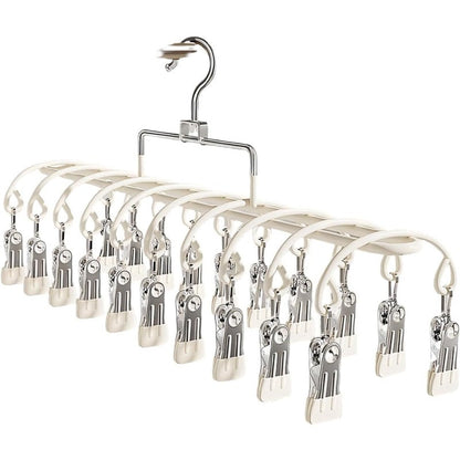 Compact 20-Clip Drying Rack