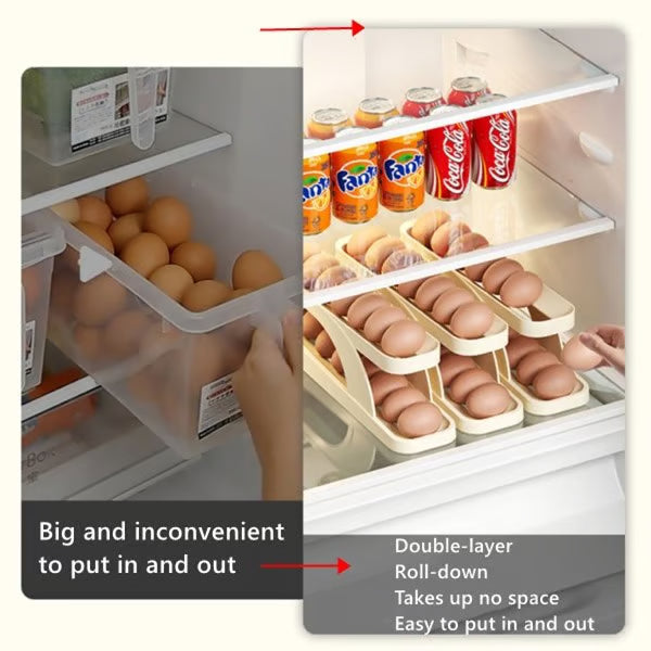 Automatic Roll-Down Double-layer Egg Dispenser