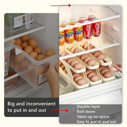 Automatic Roll-Down Double-layer Egg Dispenser