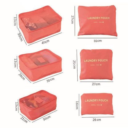 Luggage Packing Organizer Set (6 Pcs)