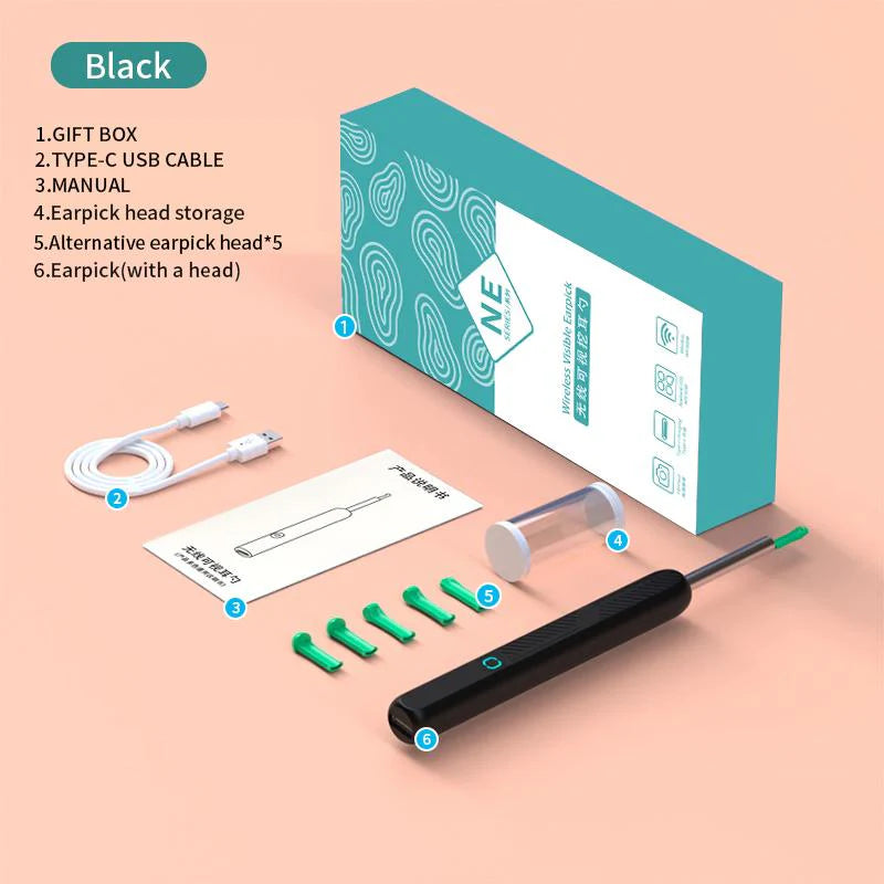 Eptchn 1080P Wireless Otoscope Ear Wax Removal Camera