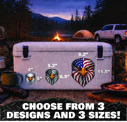 Reflective Eyes Eagle Decal