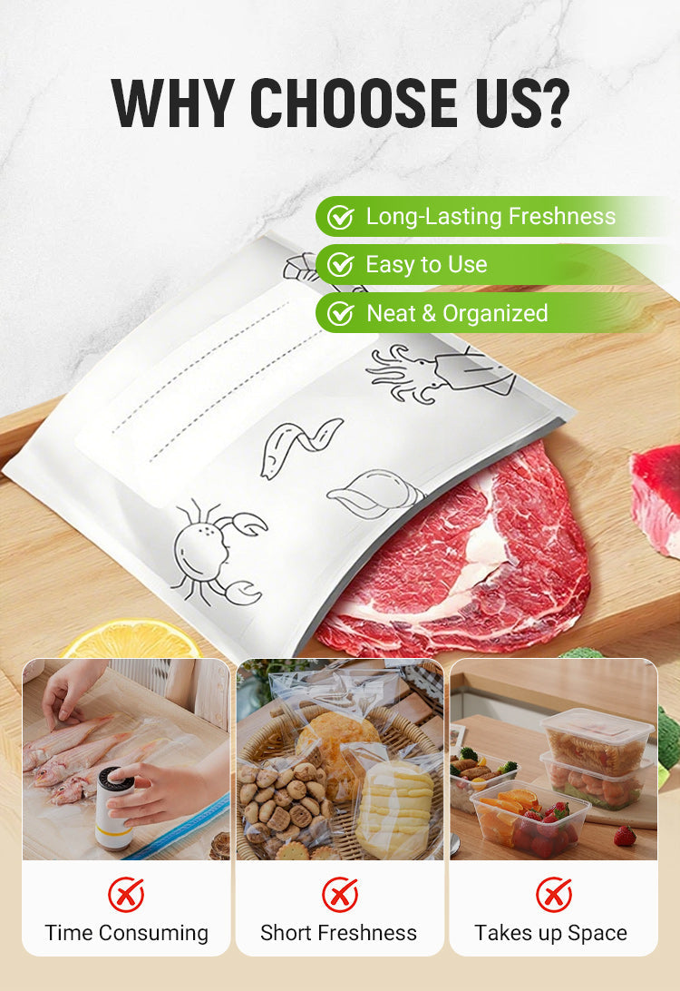 🔥Limited Sale: Buy 2 get 2 free!🍗 🥦Reusable Aluminum Foil Sealable Storage Bags
