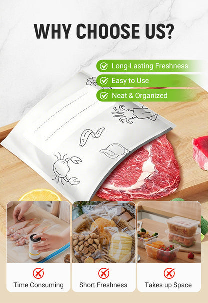 🔥Limited Sale: Buy 2 get 2 free!🍗 🥦Reusable Aluminum Foil Sealable Storage Bags