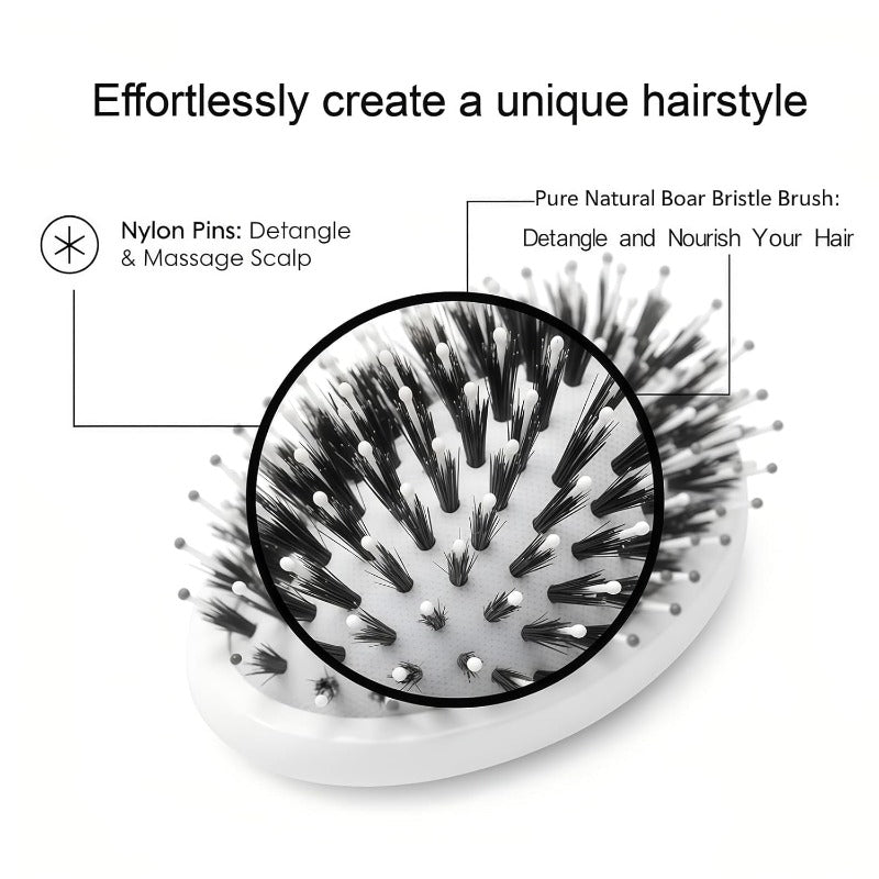 Natural Boar Bristle Hair Brush