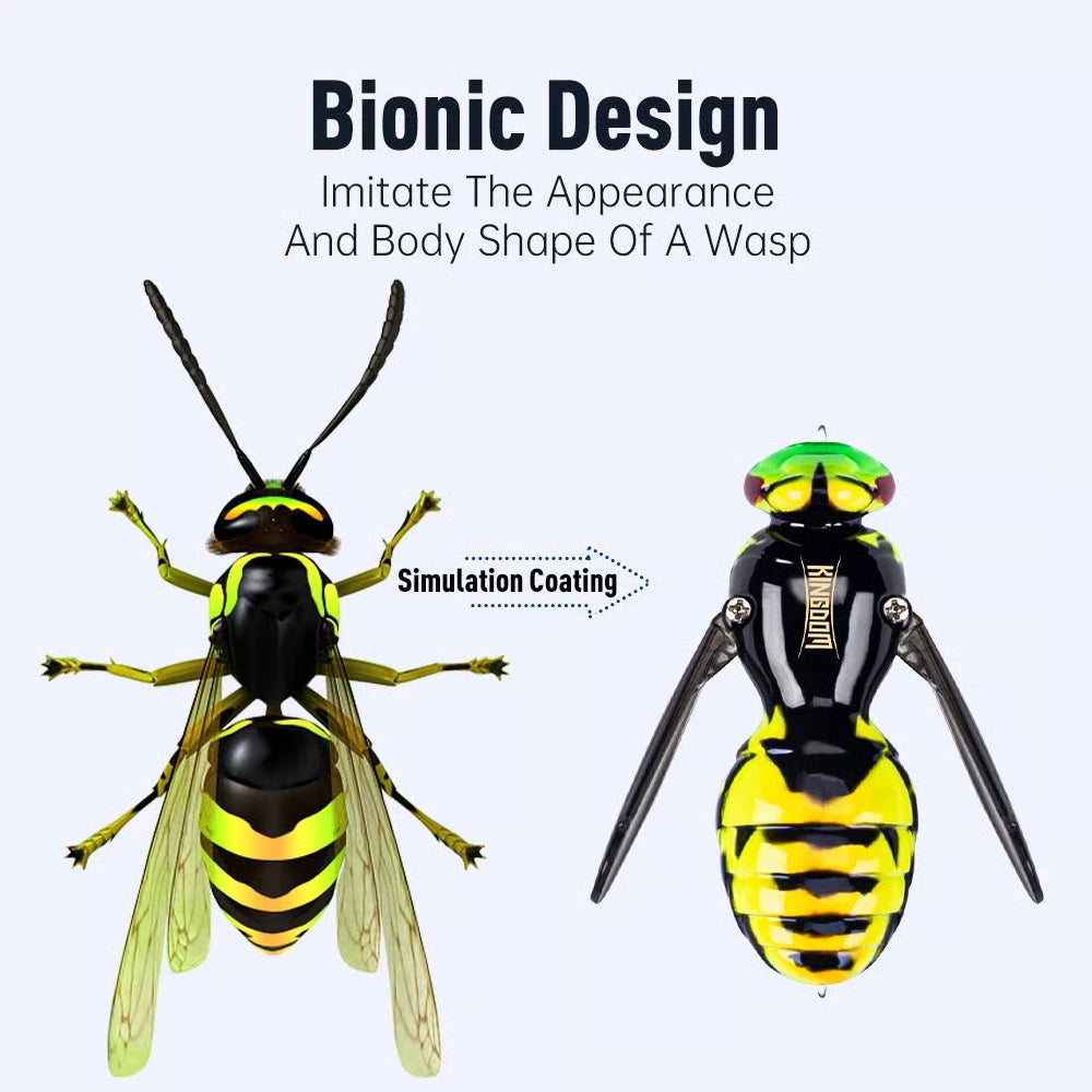🐝 Bionic Wasp Topwater Lure That Triggers Explosive Strikes
