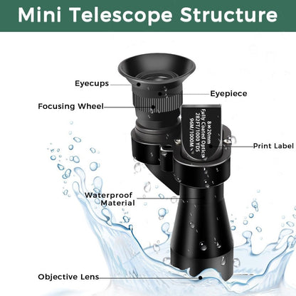 Compact 8x20 Pocket Monocular