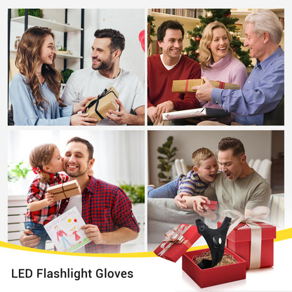 Hands-Free LED Flashlight Waterproof Gloves