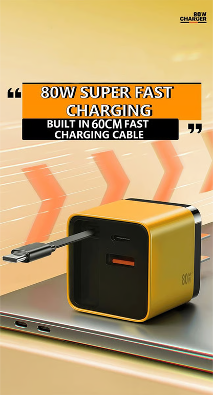 🎁✨3 in 1 Charger Retractable 80W MAX Fast