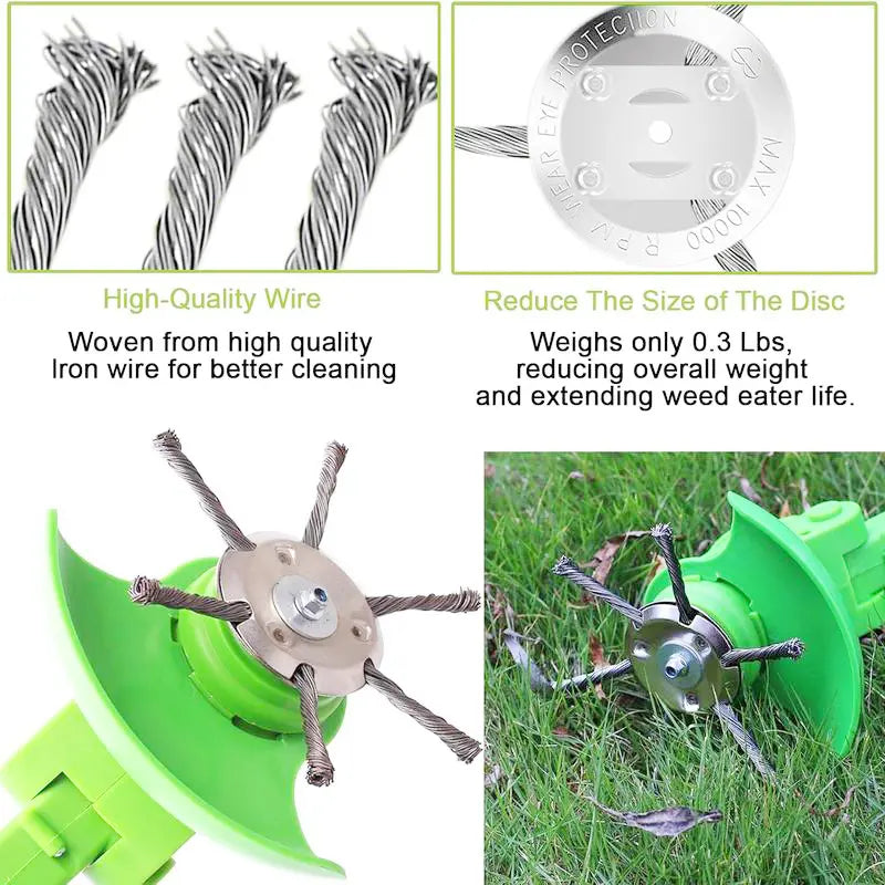 🔥Universal Steel Wire Trimmer Head Replacement-Heavy-Duty Weed Brush Cutter
