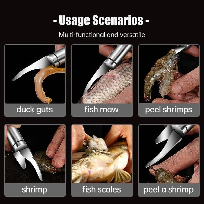 Multifunctional Seafood Prep Knife