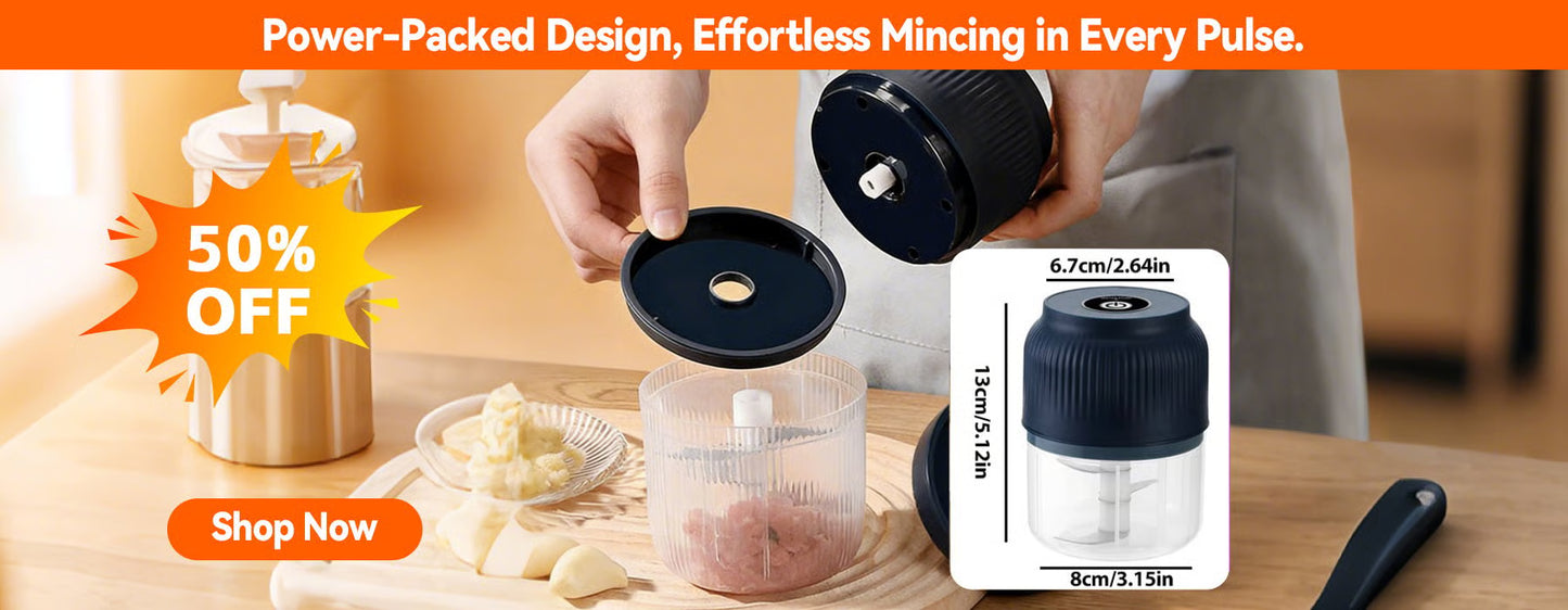 Household Electric Garlic Crusher