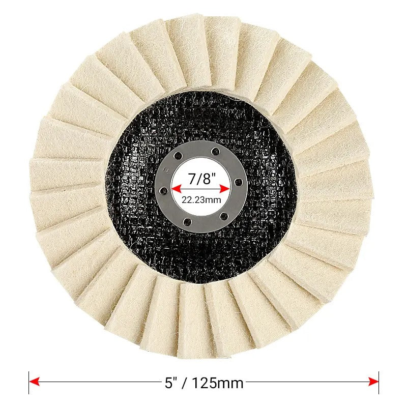 Layered Wool Flap Disc