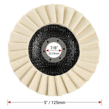 Layered Wool Flap Disc