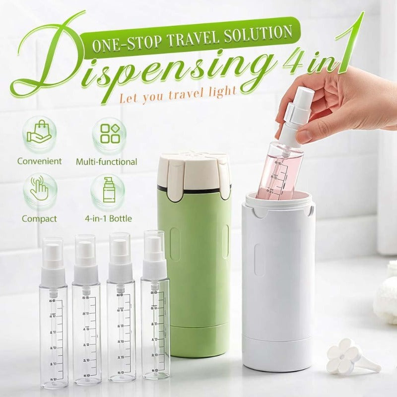 4-in-1 Travel Toiletry Dispenser