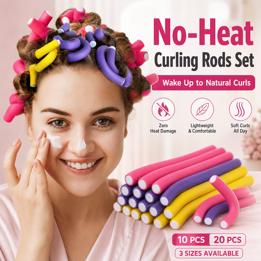 No-Heat Curling Rods Set