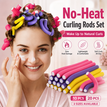 No-Heat Curling Rods Set