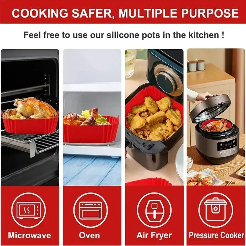 Silicone Air Fryer Liner – Reusable Baking Basket
