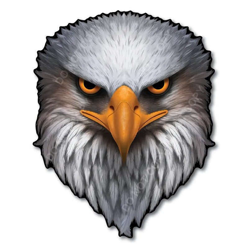 Reflective Eyes Eagle Decal