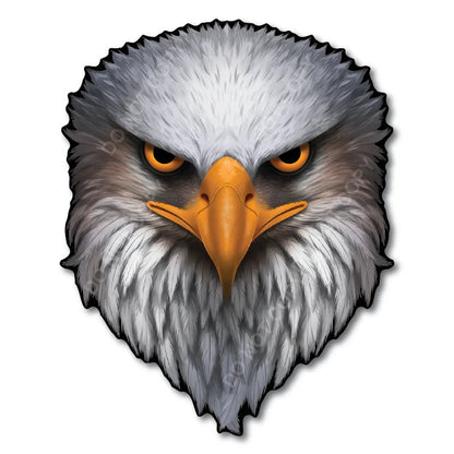 Reflective Eyes Eagle Decal