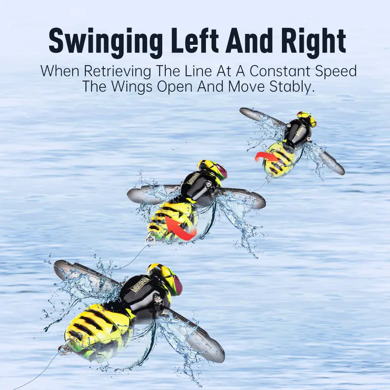 ✨ Last Day 49% OFF – 🐝 Bionic Wasp Topwater Lure That Triggers Explosive Strikes