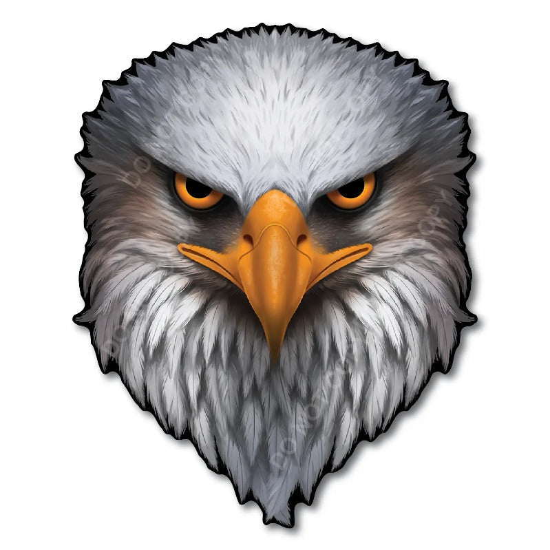Reflective Eyes Eagle Decal