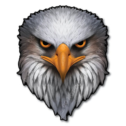 Reflective Eyes Eagle Decal