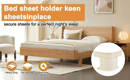 🔥4-Pack Universal Heavy-Duty Bed Sheet Holder Straps No-Slip Peace of Mind