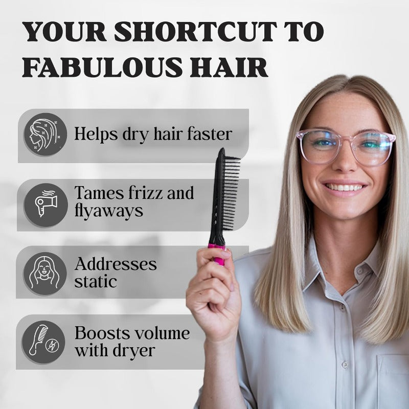 Heat-Resistant V Hair Styling Comb
