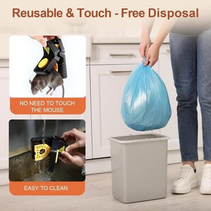 Touch-Free Reusable Mouse Trap