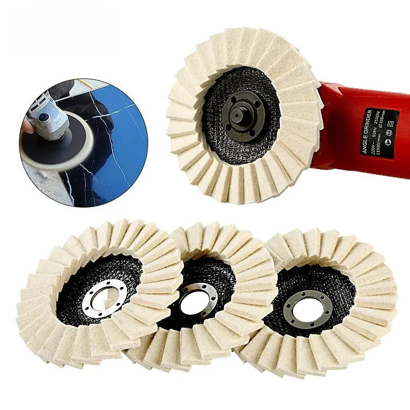 Layered Wool Flap Disc