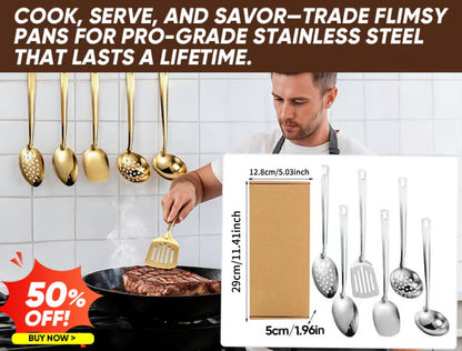 Premium Stainless Steel Cookware & Utensil Set