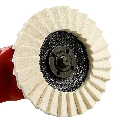 Layered Wool Flap Disc