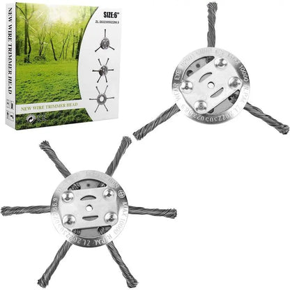 🔥Universal Steel Wire Trimmer Head Replacement-Heavy-Duty Weed Brush Cutter