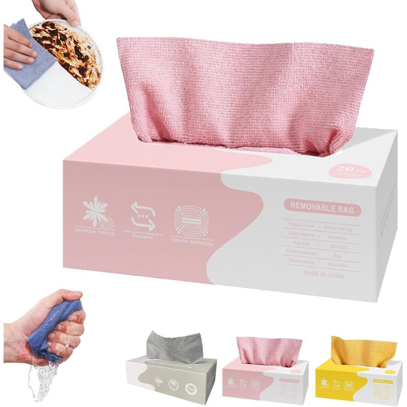 Reusable Pop-Up Microfiber Wipes