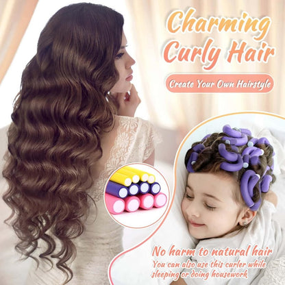 No-Heat Curling Rods Set